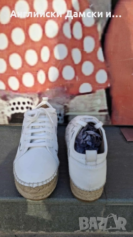 Английски дамски полукецове/еспадрили от естествена кожа-Next, снимка 7 - Дамски ежедневни обувки - 52846052