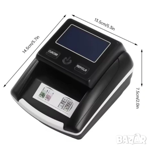 Дигитален детектор за банкноти с UV защита – EUR / USD + зарядно за батерия, снимка 4 - Друга електроника - 53490406