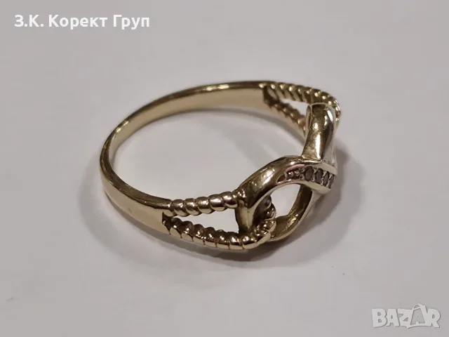 Дамски златен пръстен 14К 585 / 2,47 гр., снимка 2 - Пръстени - 55782608