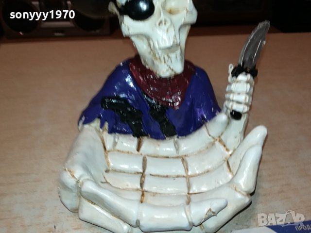 Декоративен пепелник във формата на скелет пират 1308231050, снимка 7 - Колекции - 41840558
