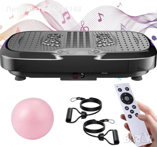 Вибрационна платформа за отслабване и цялостна тренировка EvoSpark Vibration Plate с Bluetooth , снимка 5 - Други - 51998927