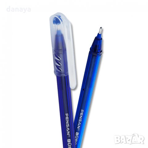 2349 Химикалка Pensan Buro, 1.00mm, син, червен, черен, снимка 7 - Ученически пособия, канцеларски материали - 34254869