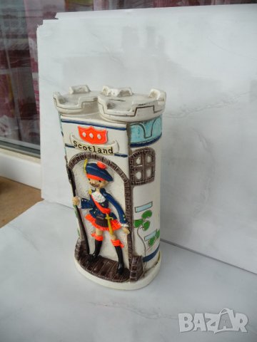 Шотландия керамична касичка Шотландски боец пола красива декорация каса монети, снимка 3 - Други - 41569524