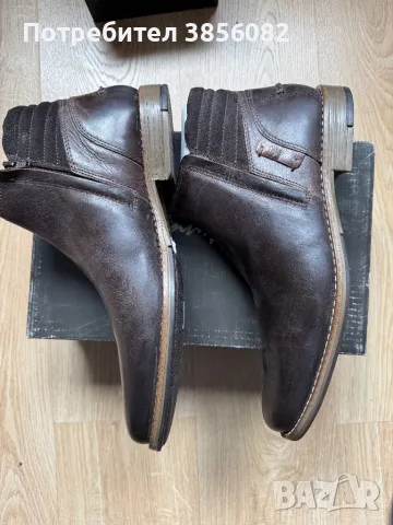 Оригинални обувки от естествена кожа 45 номер, снимка 3 - Мъжки ботуши - 48328874