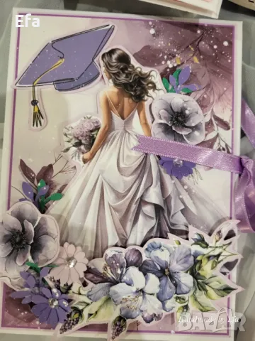 Картичка за подарък комбинирана с място за пари, снимка 13 - Други - 48516132