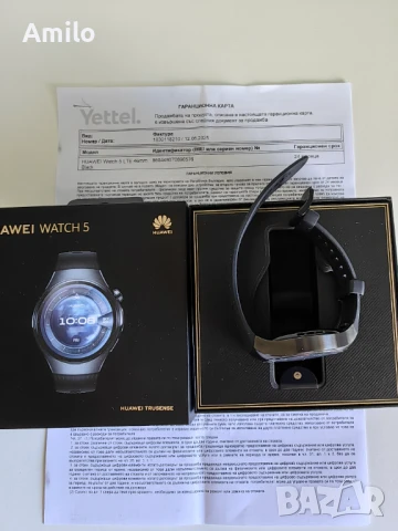 Продавам Huawei Watch 5 Black 46mm, снимка 3 - Смарт часовници - 50994566
