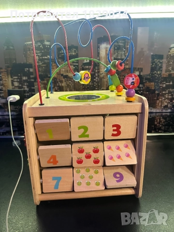 Интерактивен  дървен  куб с активности Ферма, снимка 4 - Образователни игри - 52503998