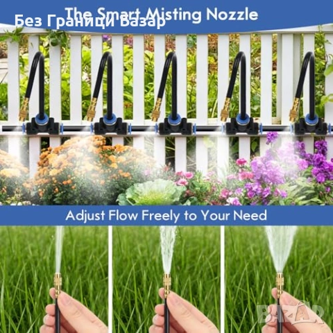 Нов Комплект капково напояване Градинска напоителна система, 16 дюзи , снимка 4 - Напояване - 53842854