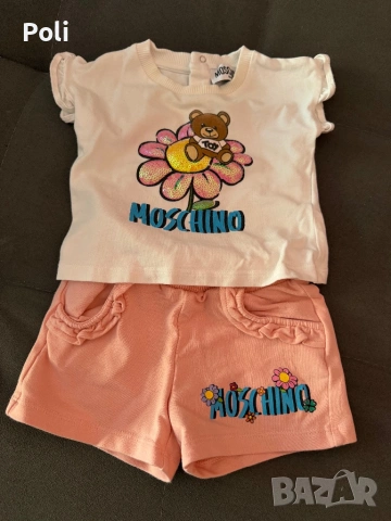 Оригинални комплекти 3-6 месеца Guess,Moschino, снимка 8 - Комплекти за бебе - 53829371