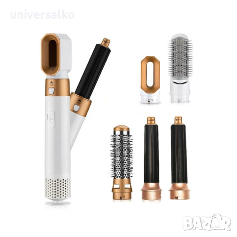 5 в 1 Мултифункционален сешоар, преса и маша за коса тип Dyson, снимка 6 - Сешоари - 44820613