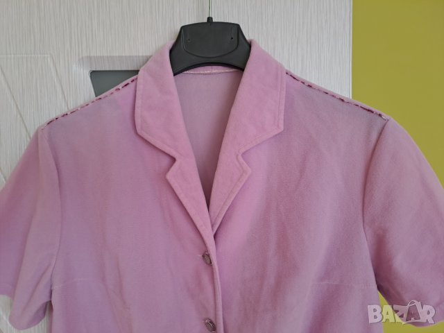 Дамски жакет сако къс ръкав с ревери, снимка 2 - Сака - 41930318