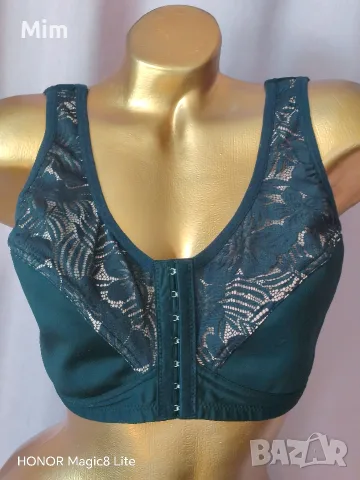 2XL Черен сутиен с предно закопчаване, снимка 2 - Бельо - 56264567