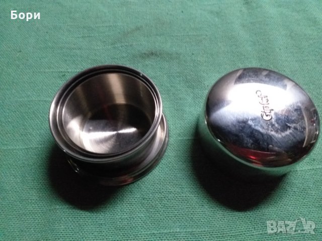GIPFEL чаша сгъваема от алпака/неръждавейка, снимка 6 - Чаши - 34296913