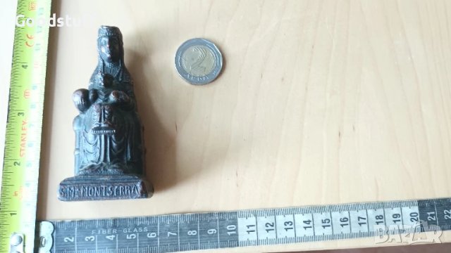 Фигурка,Богородица,медна, надписи,винтидж,, снимка 2 - Антикварни и старинни предмети - 50586496