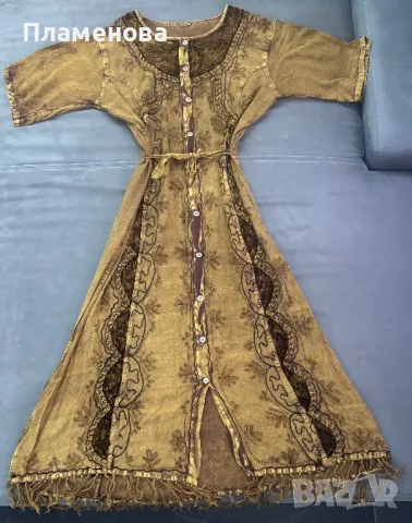 Дълга рокля с 3/4 ръкав L/XL