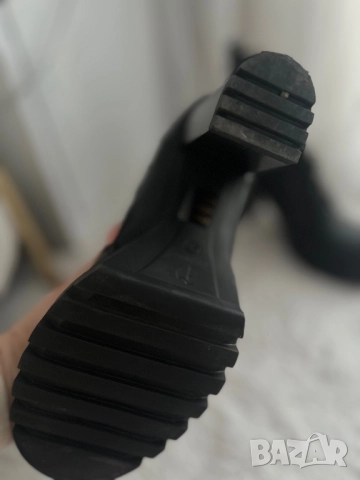 Черни боти обувки Eva Minge , снимка 4 - Дамски боти - 52171451