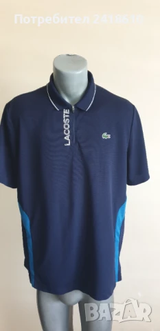 Lacoste Sport Pique  3/4 Zip Mens Size 6 - XL НОВО! ОРИГИНАЛ! Мъжка Тениска!, снимка 9 - Тениски - 50948615