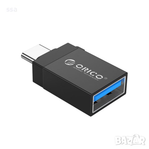 Orico Adapter OTG USB3.0 AF / Type-C (USB 3.0) Адаптер - CBT-UT01-BK, снимка 3 - USB кабели - 41289065