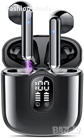 Нови Водоустойчиви Безжични  Bluetooth 5.3 слушалки LED дисплей Подарък