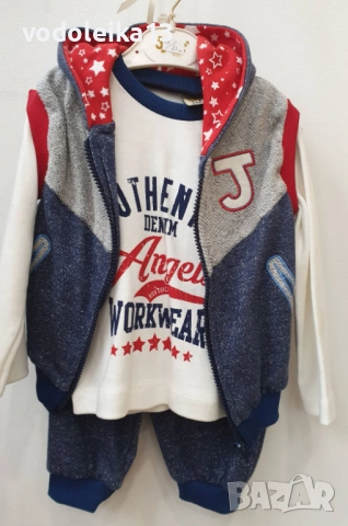  нов комплект с елече за момче 6месеца