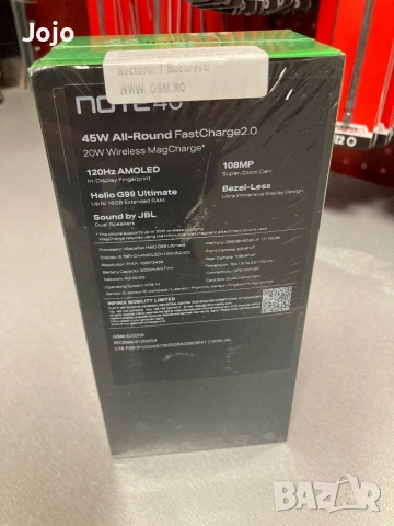 Infinix Note 40 чисто нов, снимка 2 - Други - 53281939