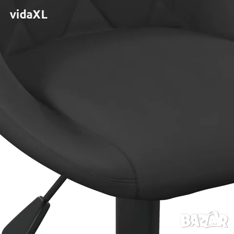 vidaXL Бар табуретки, 2 бр, черни, кадифе, снимка 8 - Столове - 56147112