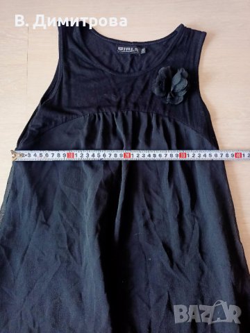 Сладурска черна рокличка, размер 158, Варна , снимка 3 - Детски рокли и поли - 42299356