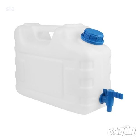 Туба за вода с пластмасов кран, 10 литра, снимка 1 - Къмпинг мебели - 40396956