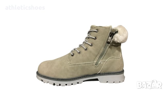 Дамски зимни боти в сиво-222, снимка 2 - Дамски боти - 35599808