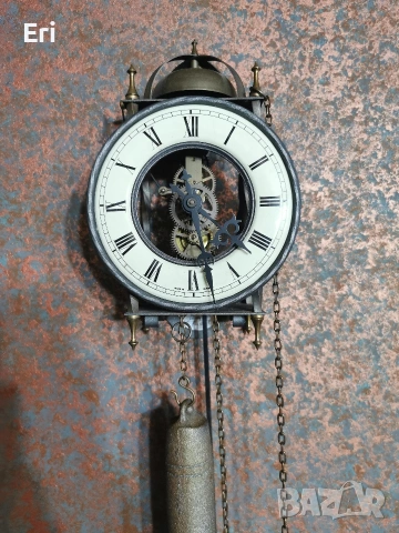 Античен стенен часовник TEMPUS FUGIT, снимка 2 - Стенни часовници - 53143107