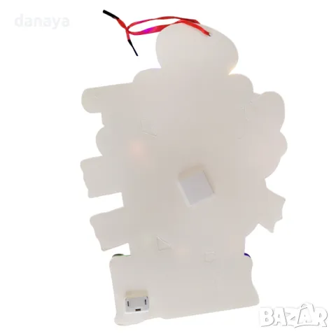 5297 Светеща коледна украса за прозорец стена Merry Christmas, снимка 7 - Декорация за дома - 47522693