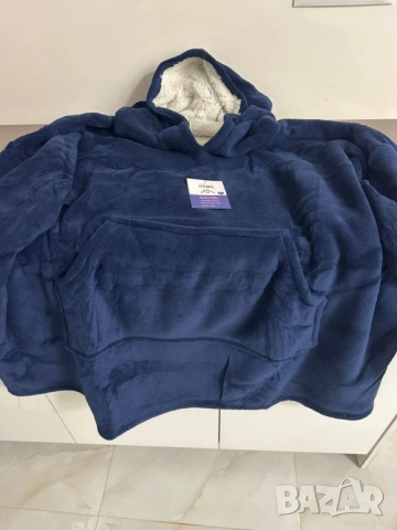🧣 Дебело зимно одеяло с ръкави и качулка TOP QUALITY HOME SWEET, снимка 3 - Пижами - 52436634