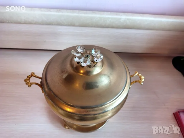 Прекрасен Позлатен Съд, снимка 2 - Антикварни и старинни предмети - 49281325