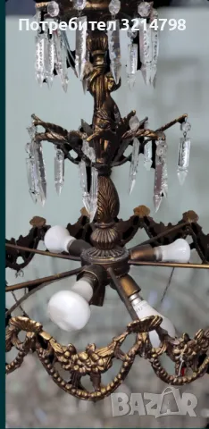 Бароков кристален полилей , снимка 6 - Полилеи - 47277522