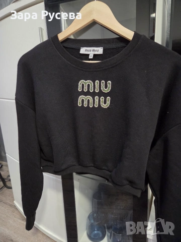 Miu miu пуловер кристални камъни