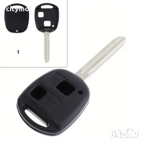 Кутийка за ключ с 2 бутона за Toyota с острие TOY43, снимка 3 - Аксесоари и консумативи - 50621742