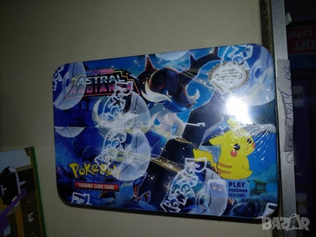 Карти Покемон,мет.кутия, 40карти, снимка 8 - Карти за игра - 37559316
