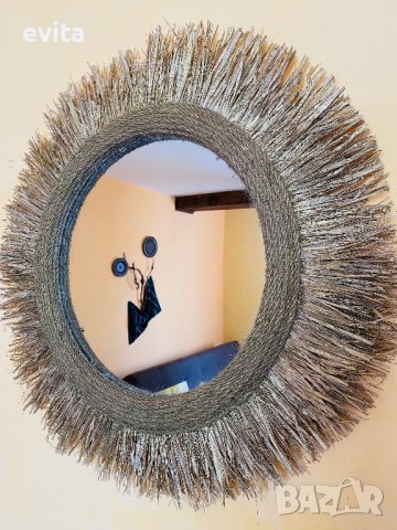 Екстравагантни огледала от естествени материали. Ръчна изработка! , снимка 2 - Огледала - 34235758