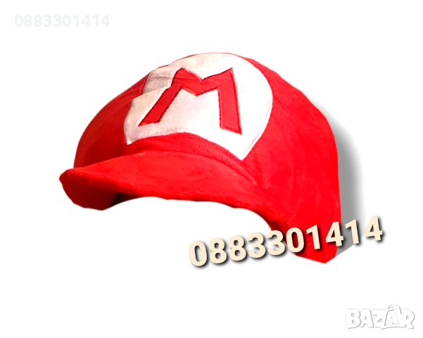 Плюшена шапка Супер Марио , снимка 5 - Шапки, шалове и ръкавици - 41856244