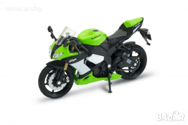 1:18 Метални мотори: 2009 KAWASAKI NINJA ZX-10R - Welly