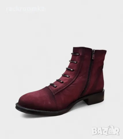 Дамски обувки набук естествена кожа български
