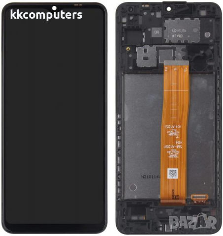 LCD Дисплей за Samsung SM-A125F A12 2020 / GH82-24491A /24490A/ Тъч скрийн / Рамка /) Оригинал Servi