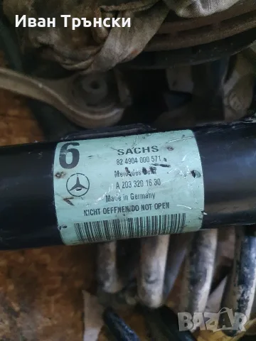 Преден десен амортисьор с пружина SACHS за Mercedes W203 C-класа - A2033201630, снимка 2 - Части - 56170232