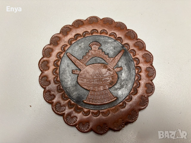 Кожени подложки за чаши от Перу - 5 бр. - за колекционери, снимка 7 - Антикварни и старинни предмети - 53743717