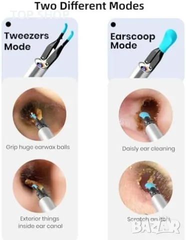 Нов Мултифункционален Комплект за Почистване на Уши 3 в 1 с HD Камера, снимка 8 - Тримери - 49498230