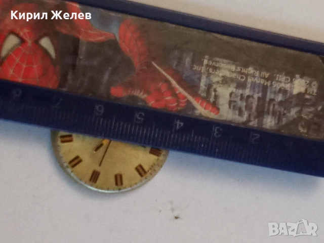 Механизъм с циферблат от стар ръчен часовник 52137, снимка 7 - Мъжки - 52300307