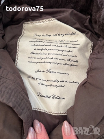 Страхотно яке с голям пух лисица, снимка 7 - Якета - 53030649