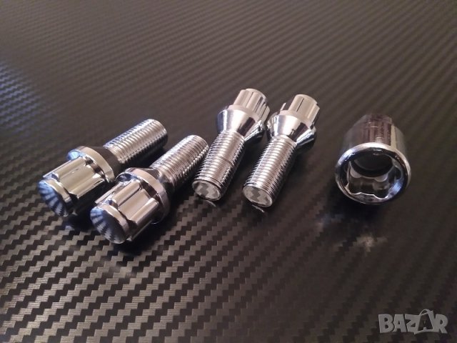 Секретни болтове за джанти Audi A3 A4 A5 A6 BMW 1 3 5 6 7 серия, снимка 3 - Аксесоари и консумативи - 32861122