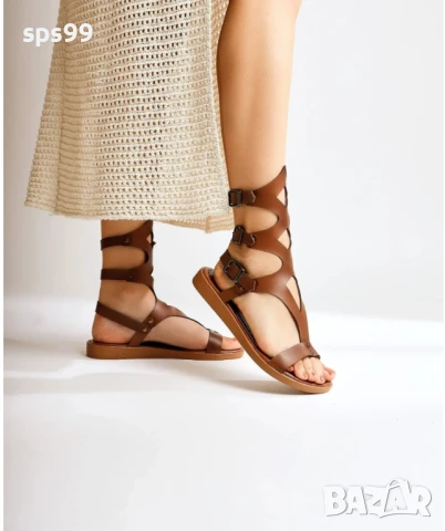 Дамски гладиаторски сандали, естествена кожа, N 36, снимка 4 - Сандали - 51045834