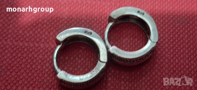 Сребърни обеци, снимка 3 - Обеци - 52436452